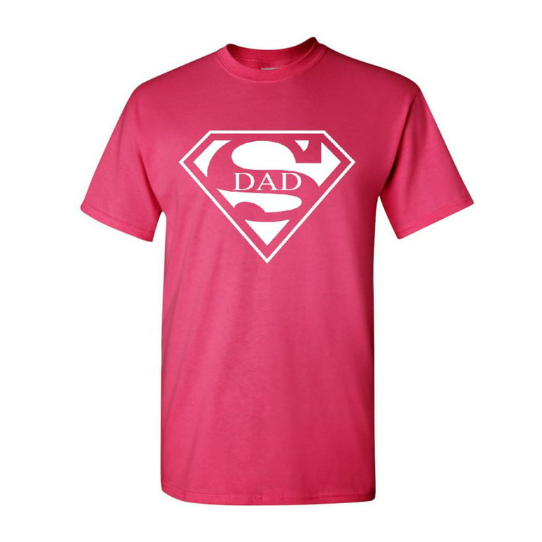 Drama Kemi dårligt Tee Hunt Super Dad T-Shirt Funny Superhero Father's Day Shirt, Hot Pink,  4X-Large - Walmart.com