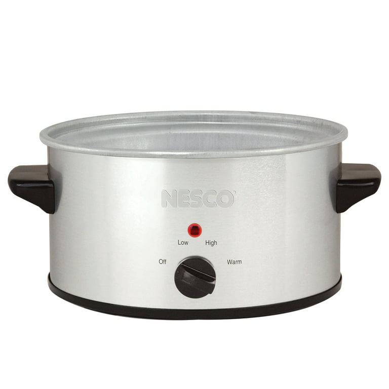 NESCO SC-150-47 1.5-Qt. 120-Watt Metallic Slow Cooker (Silver) 