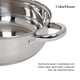thumbnail image 4 of COLORHOME DESIGN Batería de Cocina De Acero Inoxidable con 7 Piezas, Triple Capa y Tapas de Vidrio Templado, Juego de Cacerolas y Sartén de Cocina,Utensilios de Cocina, Gris (COLORINOX7M), 4 of 5
