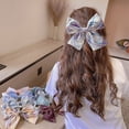 thumbnail image 5 of Pinza para el pelo con lazo grande de Navidad para niñas de Dinheiro, horquilla con lazo a cuadros, accesorios para el cabello, 5 of 5