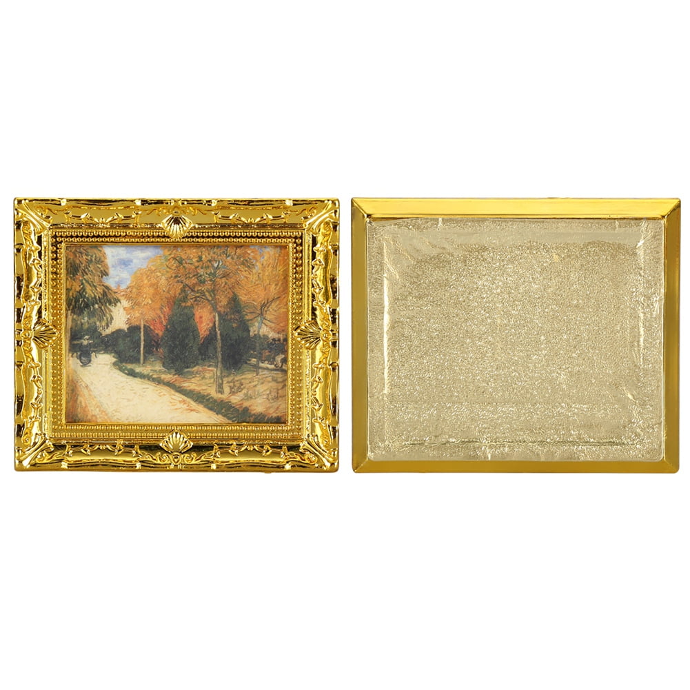 1Set 1:12 Dollhouse Miniature Oil Painting Wall Picture Decoration AccessoriECU
