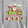 thumbnail image 3 of Instant Message - Who Tooted Christmas Train - Toddler & Youth Long Sleeve Graphic T-Shirt, 3 of 6