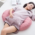 thumbnail image 2 of Almohada de embarazo cómoda en forma de U, diseño ergonómico que brinda apoyo a las piernas, la espalda y el abdomen para un sueño reparador, 2 of 6