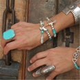 thumbnail image 5 of Anillo de Plata vintage Hugo Flor Tibetano Caliente, 5 of 5