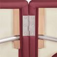 thumbnail image 3 of Yaheetech Professional 3 Fold Massage Table with Backrest/Headrest/Armrest/Hand Pallet, Burgundy, 3 of 9