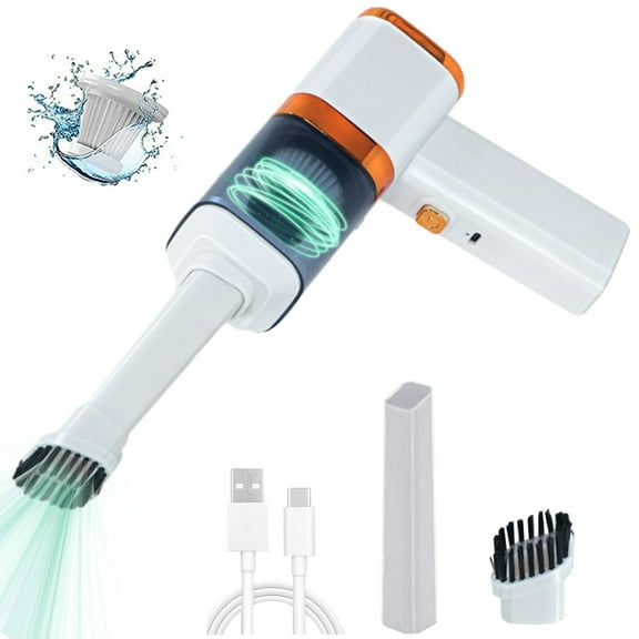 HBBKVI Car Vacuum with Powerful Suction Mini Vacuum for Crevices Keyboard Cleaner USB Rechargeable