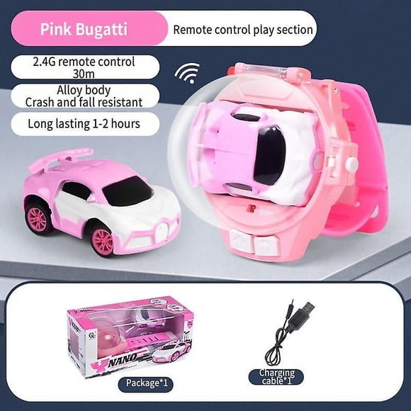 mini Montre Fantaisie Voiture de Contrôle Mignonne Voiture rc Jeu pour Enfants Jouets Interactifs pour Garçons Fille Anniversaire Noël Montre Cadeau Jouet tank rc