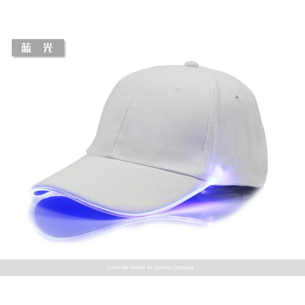 Gorra luminosa LED para correr de noche, gorra de algodón, sombrilla para exteriores, gorra de béisbol