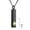 Black-Aug, variant on CZ Birthstone Urn Pendant Necklace Cremation Ashes Memorial 12 Colors-Black-May