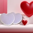 thumbnail image 4 of Lilgiuy Heart Pillow, Valentine's Day Heart Pillows, Love Pillow Gifts, 13.78 X13.78 Inch Heart Shaped Pillows, Faux Fur Room Decor Throw Pillows, Living, Bedroom, Indoor Outdoor, 4 of 6