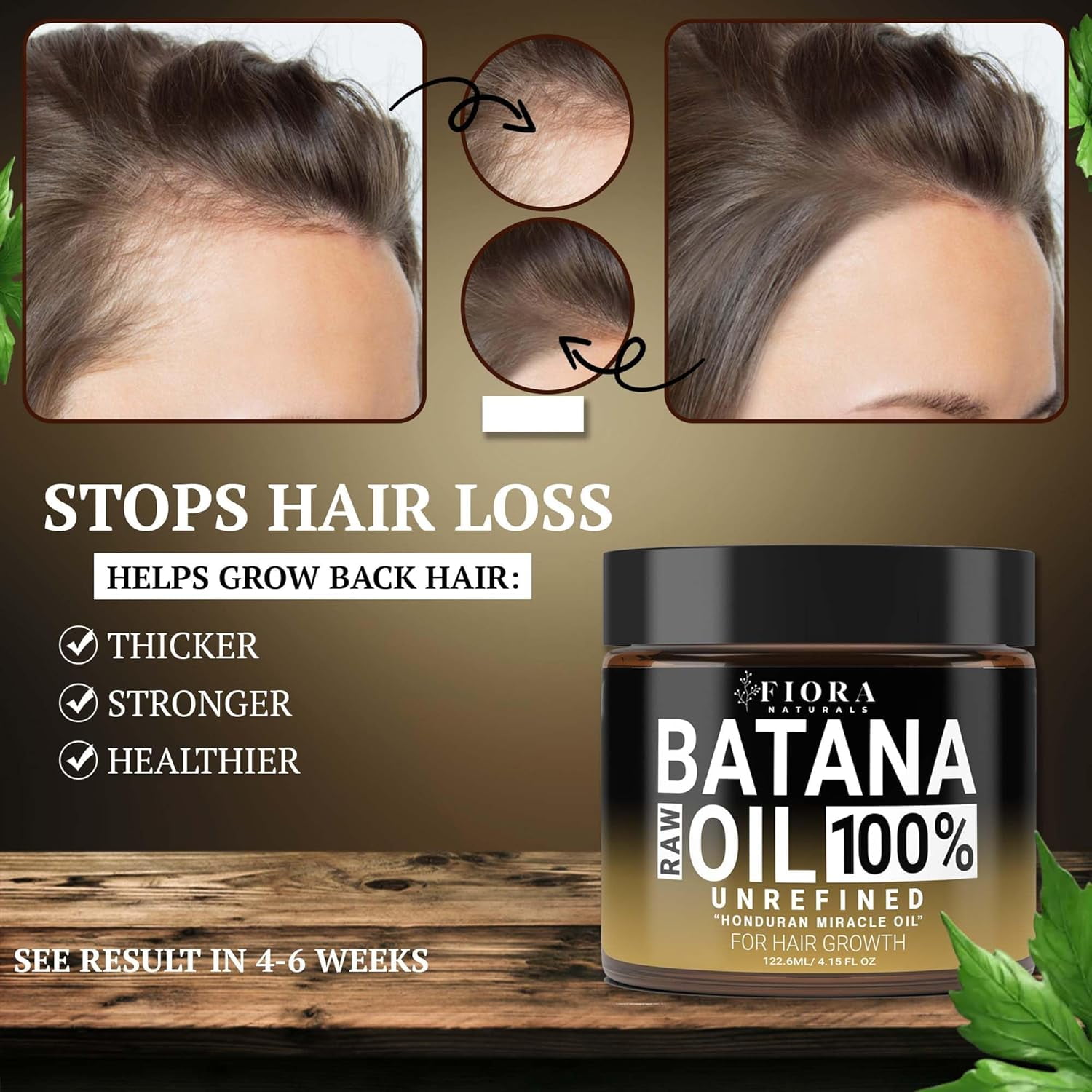 Raw Batana Oil for Hair Growth, Unrefined Batana Oil from Honduras