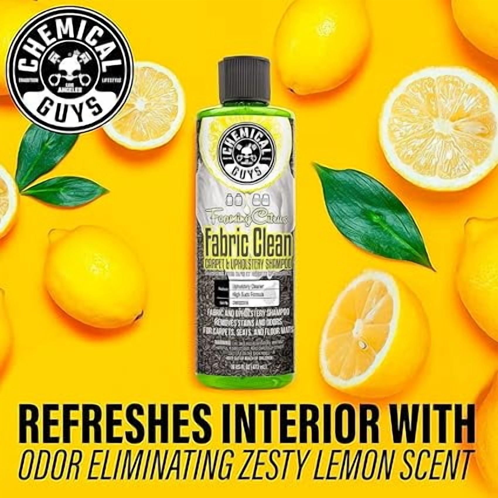 Chemical Guys CWS203 Foaming Citrus Fabric Clean Carpet & Upholstery Cleaner (Car Carpets, Seats & Floor Mats), Safe for Cars, Home, Office, & More, 128 fl oz (1 Gallon), Citrus Scent
