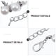 thumbnail image 5 of 1 juego de collar de perlas de moda para perro, joyería para mascotas, collar para gato, collar de boda, 5 of 7