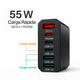 thumbnail image 5 of Cargador de Pared Multipuertos 55W con 3 USB-C y 3 USB-A Carga Rápida, 5 of 8