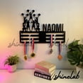 thumbnail image 2 of Shinelab Cheerleader Custom Medal Hanger, Sport LED Wall Decor Metal Sign, Award Display 7393, 2 of 5