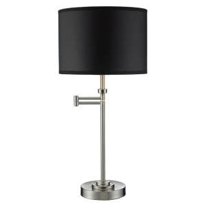 UPC 008938602129 product image for Hampton Bay Murray Collection Table Lamp Brushed Nickel Finish (CFL) | upcitemdb.com