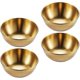 thumbnail image 1 of 4 Pieces Stainless Steel Round Mini Bowls Household Seasoning Dish (gold), 1 of 5