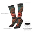 thumbnail image 6 of Fotbe Colorful Reptile And Leaves print Women's Men's Novelty Crew Socks Cotton Socks Knee High Socks for Walking,Running,Nurses,Pregnancy, 6 of 8