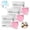 E003- Pink, variant on All Surface Mopping Cleaner Sheets, Mop for Hardwood Floors, Dust Mop for Hardwood Floors, Cedar Mop, 3 Pack 300 Count 4.5X3 in Portable Individually Compatible Floor Strips,