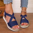 thumbnail image 4 of MKLEKYY Sandalias de Playa para Mujer, Sandalias Grandes de Verano para Mujer, Nuevas Sandalias Informales Con Tacón de Punta Plana y Boca de Pez para Mujer, 4 of 4