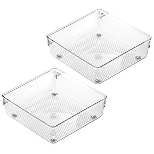 InterDesign Linus Kitchen Drawer Organizer for Silverware, Spatulas