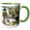 Green/White, variant on 3drose, Mating Pair of Painted Bunting Birds - Us10 Bfr0062 - Bernard Friel, 11oz Magic Transforming Mug