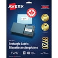 thumbnail image 1 of Avery White Rectangle Labels with Sure Feed Technology, Easy Peel, 1" x 2 ⅝", for Laser and Inkjet Printers - 8920, 1 of 8