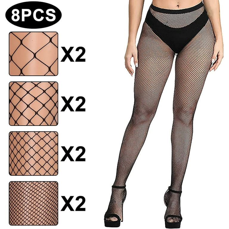 3 PCS Black Fishnet Stockings For Women, Fish Nets Women Tights, Fishnet  Tights Womens Thigh Hight Stockings