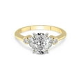thumbnail image 3 of 2 Carat IGI Certified Oval Shape Lab Grown Diamond Engagement Ring | 14K Yellow Gold |Amore Side Stone Lab Diamond Ring | FG-VS1-VS2 Quality Friendly Diamonds, 3 of 5