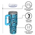 thumbnail image 4 of Camouflage 40oz Tumbler– Stainless Steel Insulated Tumbler with Handle and Straw, Large Capacity Travel Cup for Hot & Cold Drinks, 4 of 6