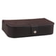 thumbnail image 2 of Estuche de almacenamiento de joyas, caja de viaje portátil para collares, anillos y pendientes. Negro, 2 of 9