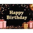thumbnail image 5 of LUUFILx Happy Birthday Backdrop Banner Photography Props Party Supplies Decorations Background Celebration Party Decors Event Banner, 5 of 9