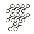 thumbnail image 2 of Accesorios de llavero de llavero de doble anillo de 10 piezas Clip de llave multipropósito para collares de conector de cadena pequeña pulseras negro, 2 of 8