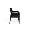 thumbnail image 2 of Pemberly Row Waiting Reception 3 Seat Tandem Seating Wood Frame in Black, 2 of 5