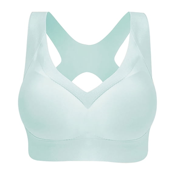 No Underwire Seamless Full Coverage Posture Corrector Bra for Older Women, Plus Size Crossback Wireless Push Up Bralette, Posture Support Correcting Support Bra