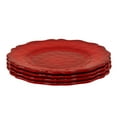 thumbnail image 2 of Certified International  Red Crackle 9" Melamine Salad/Dessert Plates, Set of 4 - 9" Diameter, 2 of 3