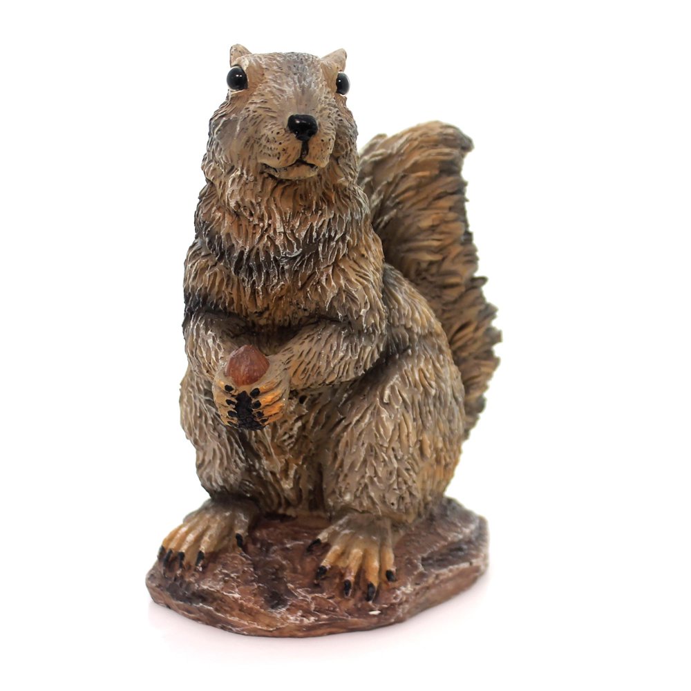 Home & Garden GRAY SQUIRREL Polyresin Nut Rodent Statue 89786 Walmart
