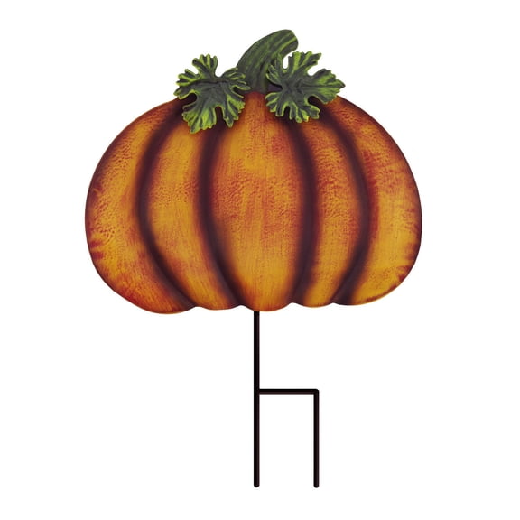 DVKOVI Metal Pumpkin Garden Stakes Fall Decor Decorative Yard Signs Outdoor Ornaments Pumpkins Decoration for Halloween