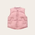 thumbnail image 2 of SELONE Toddler Vest Girls with Pockets Zipper Solid Sleeveless Fall Winter Outwear Pink 3 Years, 2 of 4