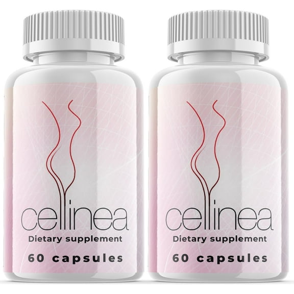 (2 Pack) Cellinea - Dietary Supplement Anti-Aging Pills and Ageless Skin Formula - Ingredients for All Skin Types (120 Capsules)