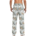 thumbnail image 2 of Top-kevin Animal Deer Winter Pajama Pants Men's Lounge Pants Straight-Fit Men Pajama Bottoms, 2 of 7