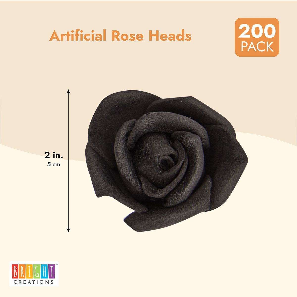 200 Pack Mini Black Rose Artificial Faux Fake Flowers Heads Bulk for ...