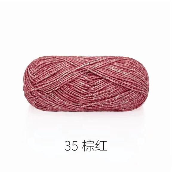 XmhyTop-A 50g Cotton Acrylic Blend Yarn Fine Soft Knitting Crochet Yarn for Handcraft DIY Projects, Machine Washable Craft Yarn,A35
