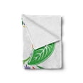 thumbnail image 2 of Letter B Soft Flannel Fleece Blanket, Capital with Spring Herbs Flowers Petals Leaves Nature Harvest Swirls Vivid Image, Cozy Plush for Indoor and Outdoor Use, 50" x 60", Multicolor, by Ambesonne, 2 of 6