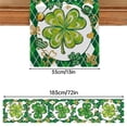 thumbnail image 3 of Green Table Runner, St. Patricks Day Shamrocks Runner, Seasonal Kitchen Dining Decoration for Indoor Home Party, Lucky Irish Luck Holiday Table Scarf, 3 of 8