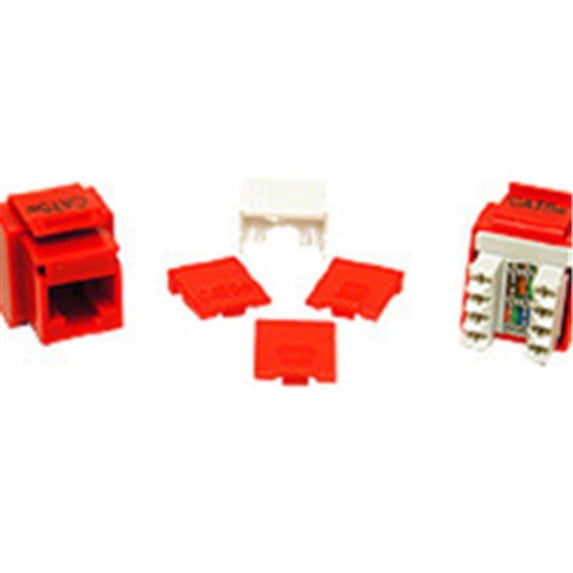 Cat5E Rj45 Keystone Jack Red