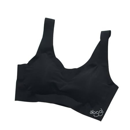

BIZIZA Womens Sports Bras Comfort Wirefree High Support Bra for Women Black S