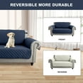 thumbnail image 6 of SHANNA 1/2/3 Seater Quilted Sofa Couch Cover Pad Water Resistant Slipcover Furniture Protector Pet Mat for Kids Dogs Pets（Navy Blue）, 6 of 11