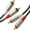 1m, variant on Zeiwohndc Unbalanced 2RCA Connection Cable Cord Subwoofer Extension Wire Line