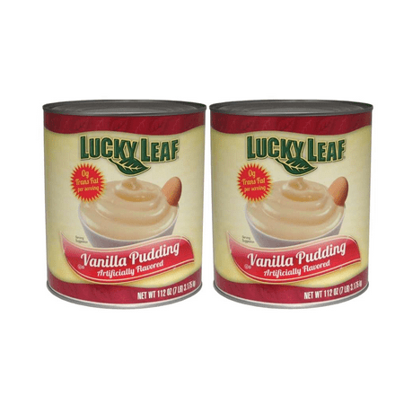 Lucky Leaf Ready To Use Premium Vanilla Pudding, 2-Pack 7 lb (112 oz.) #10 Cans